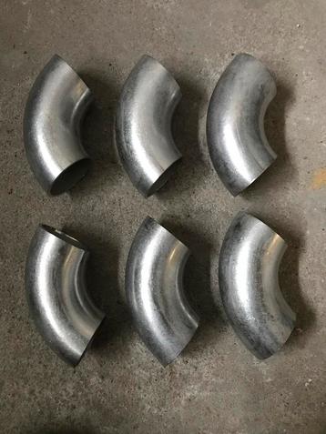 6x RVS Bochten 60,3mm diameter (2duim) 3mm Dik beschikbaar voor biedingen