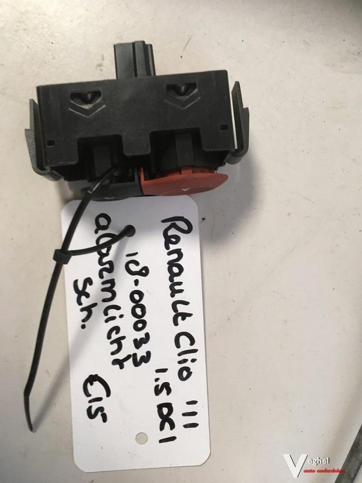 Renault Clio 2011 Alarmlichtschakelaar, Auto-onderdelen, Dashboard en Schakelaars, Gebruikt, Ophalen of Verzenden
