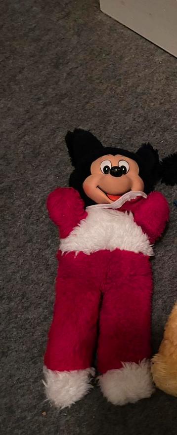 Vintage knuffel Mickey Mouse jaren70 beschikbaar voor biedingen