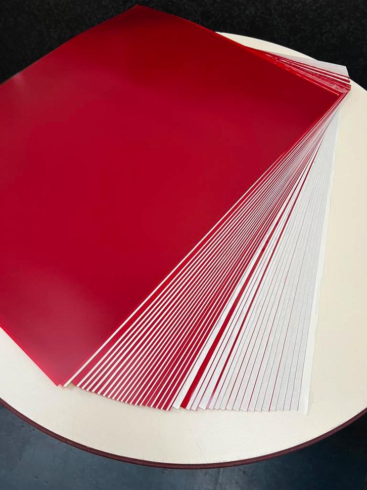 39 vel dubbel Masker Folie Polyster filter transparant 66x50, Hobby en Vrije tijd, Knutselen, Nieuw, Materiaal, Ophalen