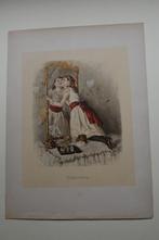 EMANUEL SPITZER Romantisch GENRE TAFEREEL Chromolitho GM01, Antiek en Kunst, Kunst | Litho's en Zeefdrukken, Verzenden