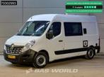 Renault Master 130PK Dubbel Cabine L2H2 Airco Cruise Camera, Auto's, Bestelauto's, Parkeersensor, Stof, Gebruikt, Euro 6