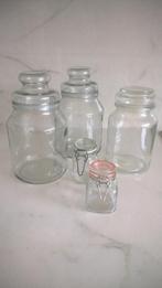 Glazen bokalen met afdichting, Huis en Inrichting, Woonaccessoires | Overige, Ophalen of Verzenden, Zo goed als nieuw