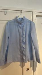 Blouse blauw wit met mooie knoopje, Kleding | Dames, Ophalen of Verzenden, Nieuw, Maat 38/40 (M), Blauw