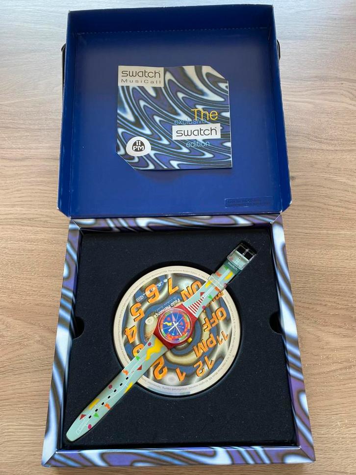 Swatch 1995 Special Musicall 11PM by Paolo Mendonca SLZ103, Sieraden, Tassen en Uiterlijk, Horloges | Kinderen, Zo goed als nieuw
