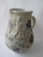 Vintage zout geglazuurd Wick-Werke Duitse aardewerk wijnkan, Ophalen of Verzenden