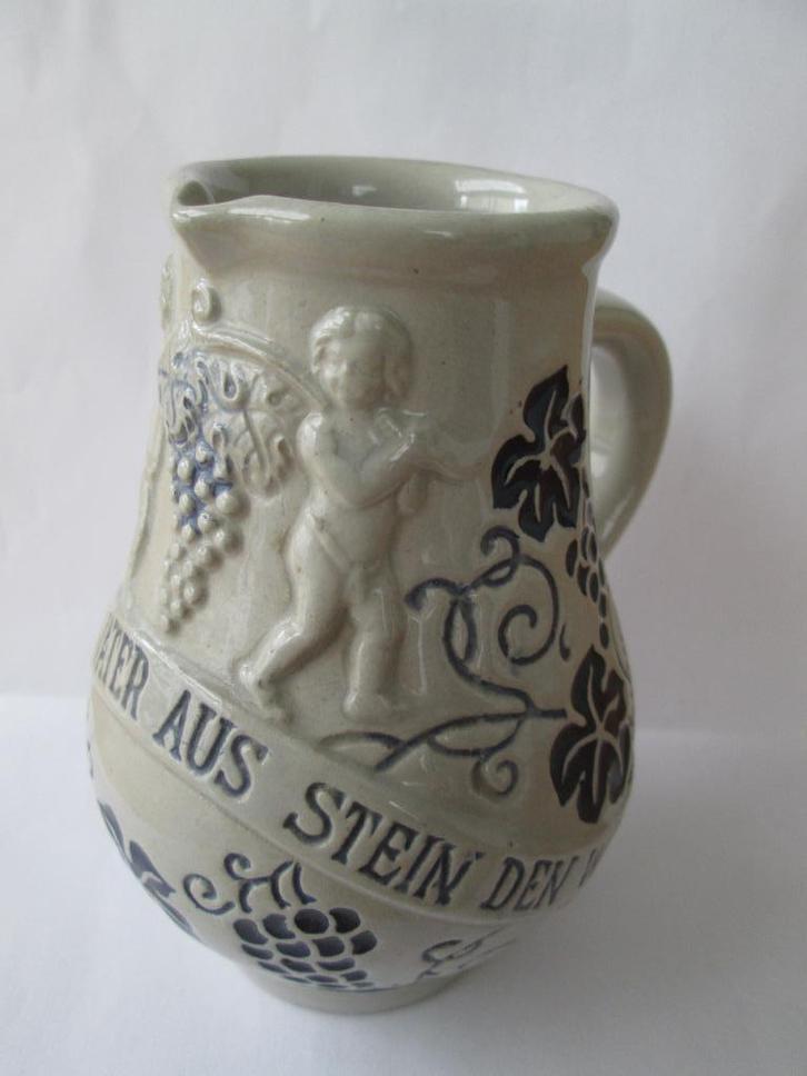 Vintage zout geglazuurd Wick-Werke Duitse aardewerk wijnkan, Antiek en Kunst, Antiek | Keramiek en Aardewerk, Ophalen of Verzenden