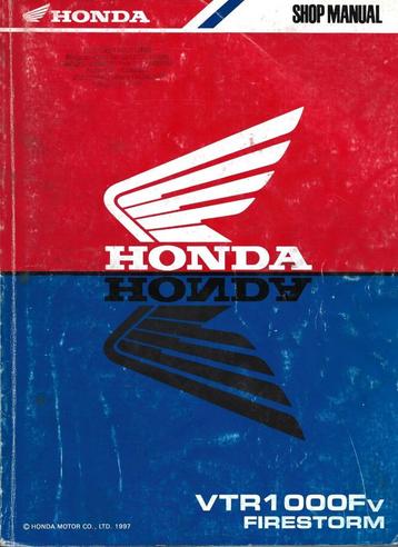 Honda VTR100 F Firestorm shop manual werkplaatsboek beschikbaar voor biedingen