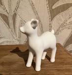 Twee witte hertjes van gips, moeder en kind, Ophalen of Verzenden, Nieuw, Dier