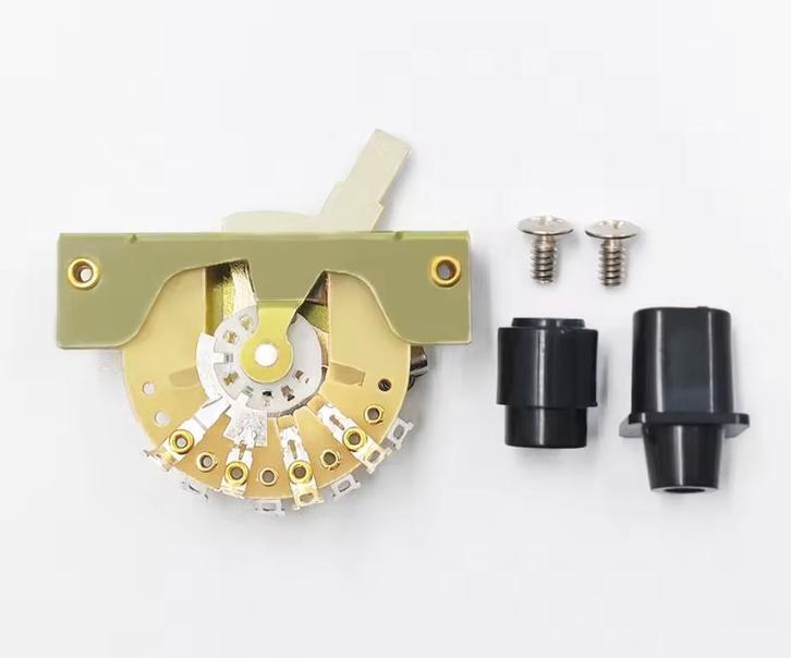 3-weg switch HQ + telecaster knoppen zwart + screws, Muziek en Instrumenten, Instrumenten | Onderdelen, Nieuw, Elektrische gitaar
