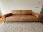 Brown leather couch, Ophalen, Gebruikt, Driepersoons, Rechte bank