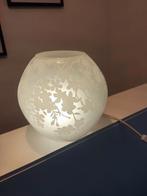 Ikea Tafellamp Melkglas Bladmotief, Huis en Inrichting, Lampen | Tafellampen, Ophalen, Gebruikt, Glas, Modern