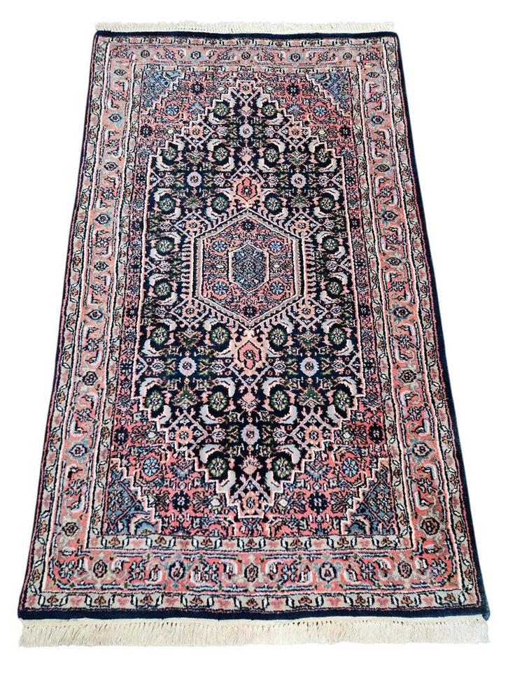 Handgeknoopt Perzisch wol Bidjar tapijt medallion 88x148cm, Huis en Inrichting, Stoffering | Tapijten en Kleden, Zo goed als nieuw