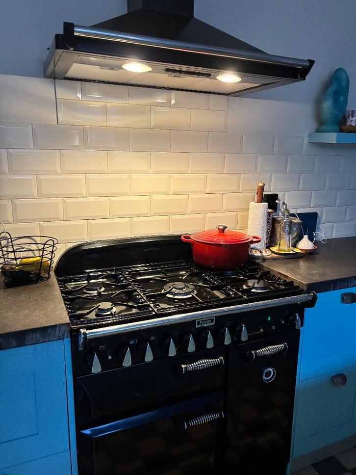 Fornuis Falcon, Witgoed en Apparatuur, Fornuizen, Gebruikt, Vrijstaand, Gas, 5 kookzones of meer, 90 tot 95 cm, 60 cm of meer