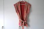 Geisha Gilet - Beige/Roze/Oranje, Kleding | Dames, Bodywarmers, Geisha, Beige, Maat 42/44 (L), Ophalen of Verzenden