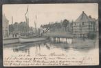 breda haven met spanjaardsgat en stoomschip  vivat kaart, Gelopen, Ophalen of Verzenden, Voor 1920, Noord-Brabant