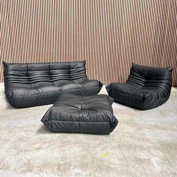 Ligne Roset Togo set - Nero leder beschikbaar voor biedingen