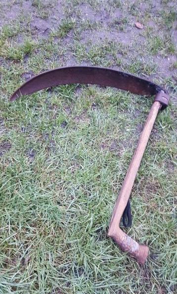 Hele oude graanzicht - zicht oud boeren gereedschap. Graan  beschikbaar voor biedingen