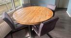 Mangohouten eetkamertafel (stoelen zijn ook te koop), Huis en Inrichting, Tafels | Eettafels, Ophalen, Zo goed als nieuw, Rechthoekig