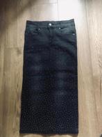 NIKKI NIEUWE lange grijze spijkerrok met glitters maat 34, Nieuw, Ophalen of Verzenden, Nikkie, Maat 34 (XS) of kleiner