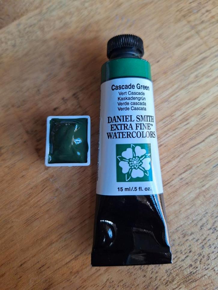 Daniel Smith ½ napje Cascade Green Aquarelverf, Hobby en Vrije tijd, Schilderen, Zo goed als nieuw, Waterverf, Ophalen of Verzenden