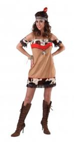 Leuk bruin/wit/rood indianen/native american jurk (2x), Kleding | Dames, Nieuw, Carnaval, Kleding, Maat 36 (S)