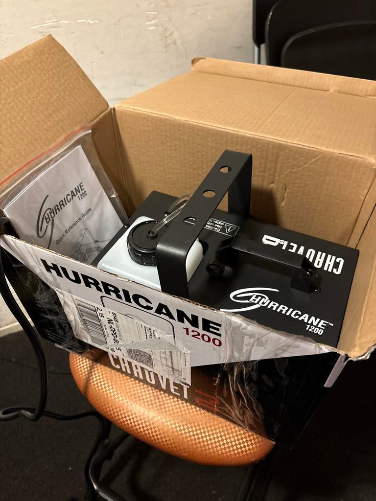 Rookmachine hurricane 1200, Ophalen, Gebruikt