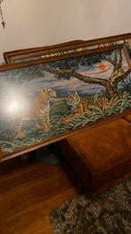 Schilderij geborduurd zit glas op dus zijn mooi gebleven, Antiek en Kunst, Kunst | Schilderijen | Klassiek, Verzenden