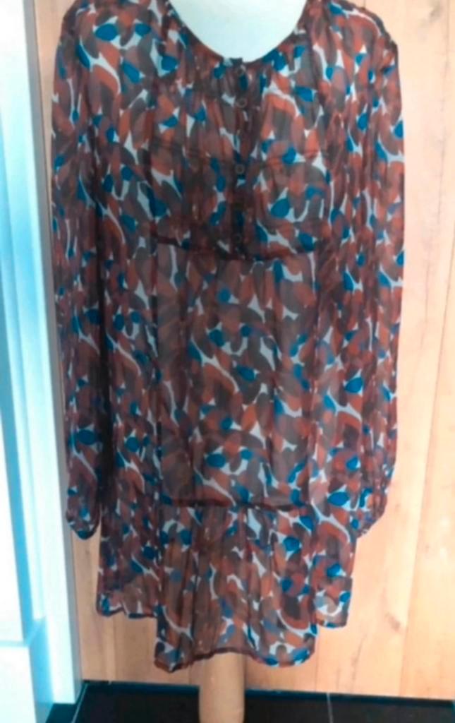 Sandwich jurk maat 40, Kleding | Dames, Jurken, Zo goed als nieuw, Maat 38/40 (M), Paars, Knielengte, Ophalen of Verzenden