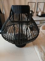 Zwart windlicht, Ophalen of Verzenden, Zwart, Rond