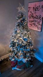Kunst kerstboom met verlichting en sneeuw, Ophalen, Gebruikt