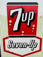 Vintage 7up Seven-Up Reclamebord, Verzamelen, Merken en Reclamevoorwerpen, Reclamebord, Gebruikt, ., Ophalen of Verzenden