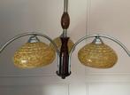 Art deco kroonluchter | antieke lamp | retro hanglamp | glas, Ophalen of Verzenden