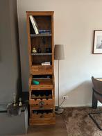 Smalle houten kast, Ophalen, Minder dan 50 cm, Zo goed als nieuw, 150 tot 200 cm