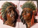 twee Indianenhoofden, Ophalen of Verzenden