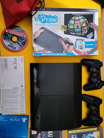Ps 3 slim met u draw en 3 andere spellen. beschikbaar voor biedingen