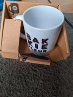 Nieuwe koffie mok met opdruk bakkie pleur, Ophalen