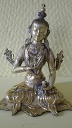 oud chinese bronze buddha verguld, Ophalen of Verzenden