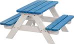SenS-Line Mickey Kinderpicknickbank - Blauw/Wit, Tuin en Terras, Picknicktafels, Kinderpicknicktafel, Nieuw, Ophalen of Verzenden