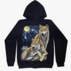AANBIEDING WOLVEN HOODIE SWEATERVEST  DIVERSE MOTIEVEN, Kleding | Dames, Truien en Vesten, Duiven, Wega support, Zwart, Maat 46/48 (XL) of groter