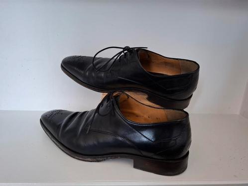 Herenschoenen veterschoenen Floris van Bommel maat 8,5 ca 43, Kleding | Heren, Schoenen, Gedragen, Veterschoenen, Zwart, Ophalen of Verzenden