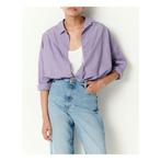 Sessùn prachtige blouse, fijne lila/wit streep, boyfriend 34, Sessùn, Wit, Nieuw, Ophalen of Verzenden