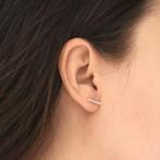 Oorbellen, kleur zilver - model staafjes nikkelvrij -- Nieuw, Overige materialen, Nieuw, Ophalen of Verzenden, Knopjes of Stekers