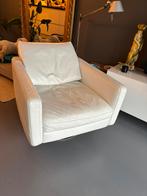 Natuzzi fauteuil wit leer, Huis en Inrichting, Fauteuils, Modern, Leer, Zo goed als nieuw, Ophalen