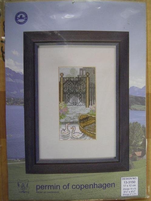 NIEUW, Borduurpakket, eenden + water 13-3150. Ook DMC Garens, Hobby en Vrije tijd, Borduren en Borduurmachines, Nieuw, Borduurpakket