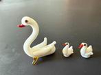 3 glazen miniatuur vogeltjes - o.a. zwaan, Ophalen of Verzenden, Zo goed als nieuw