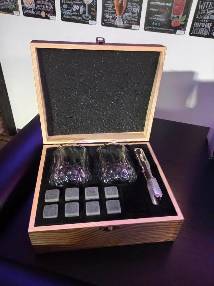 Whiskey set - Whisket glazen - Whiskey stenen - Drank, Huis en Inrichting, Keuken | Keukenbenodigdheden, Nieuw, Ophalen of Verzenden