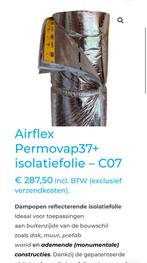 Airflex Permovap 37+ dampopen folie  ( 15m2 ) Rc waarde 2.0, Doe-het-zelf en Verbouw, Isolatie en Afdichting, Minder dan 4 cm
