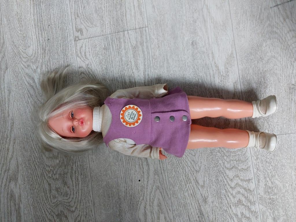 Vintage Zapf Pop uit de jaren 70, Ophalen of Verzenden, Gebruikt, Babypop