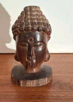 Houten boeddha hoofd., Antiek en Kunst, Ophalen of Verzenden